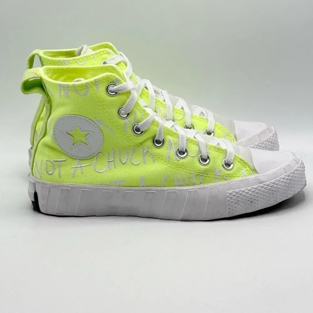 Converse Chuck 70 HI UNT1TL3D in Neon Yellow - Women’s US 5